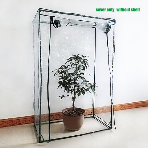 PVC Corrosion-resistant Plant Cover Plant Greenhouse Cover Waterproof Anti-UV Garden Plants Flowers Tent (without Iron Stand)