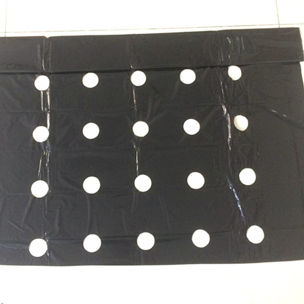 25m 5Holes 0.02mm Black Garden Film Agricultural Plants Grow Film Protection Cover Greenhouse Perforated PE Mulch Film