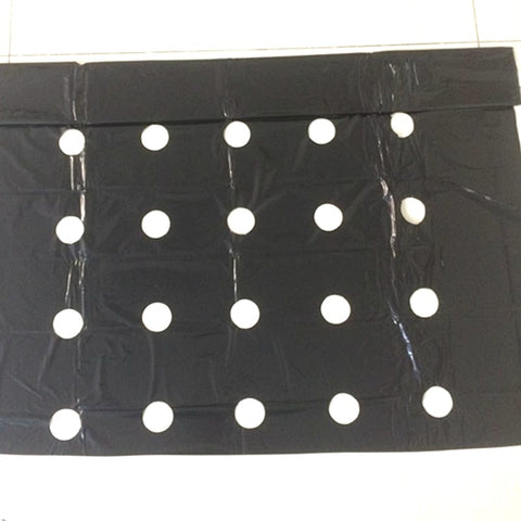 25m 5Holes 0.02mm Black Garden Film Agricultural Plants Grow Film Protection Cover Greenhouse Perforated PE Mulch Film