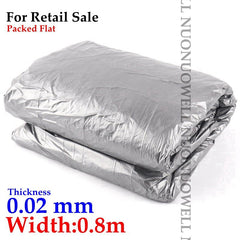 40m~5m 0.02mm Garden Silvery Black Reflective Film Orchard Fruit Tee Planting Plastic Mulch Film Greenhouse Vegetable Care Cover