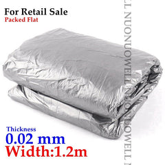 40m~5m 0.02mm Garden Silvery Black Reflective Film Orchard Fruit Tee Planting Plastic Mulch Film Greenhouse Vegetable Care Cover