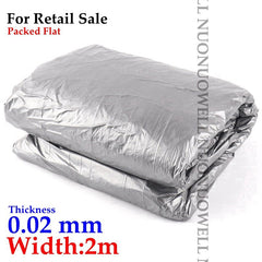 40m~5m 0.02mm Garden Silvery Black Reflective Film Orchard Fruit Tee Planting Plastic Mulch Film Greenhouse Vegetable Care Cover