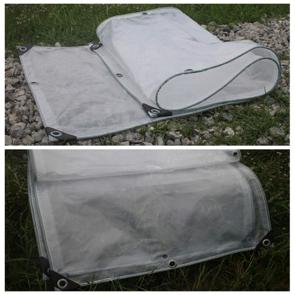 0.3mm Thickened Double-layer PE Plastic Film Garden Plant Bonsai Succulents Greenhouse Rainproof Tarpaulin 60% Transmittance