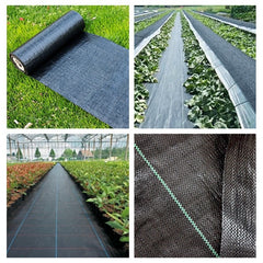 Length 5m Garden Weed Barrier Fabric Agriculture Greenhouse Weed Control Orchard Plant Weeding Cloth PE Braiding Ground Cloth