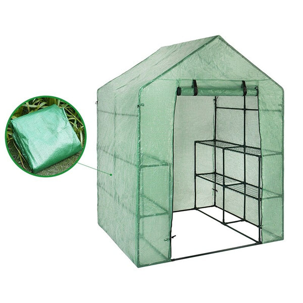 Portable Plastic Garden Greenhouse Cover Not Include Shelf For 2 Layer Mini Walk In Greenhouse Outdoor