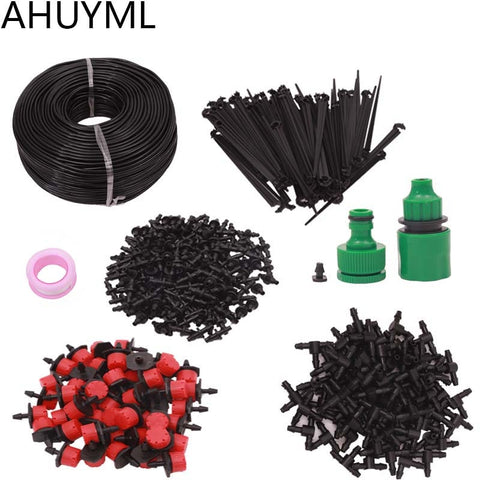 25m Micro-sprinklers Spray Water Cooling Moisturizer Water Irrigation Automatic watering Kit Set Drip Irrigation Garden Watering