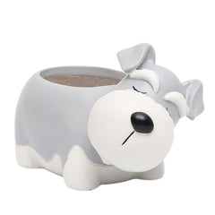 Creative Flower Pot Cartoon Dog Planter Puppy Resin Planters Pots For Flowers Flower Desktop Macetas Home Garden