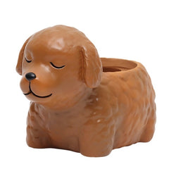 Creative Flower Pot Cartoon Dog Planter Puppy Resin Planters Pots For Flowers Flower Desktop Macetas Home Garden